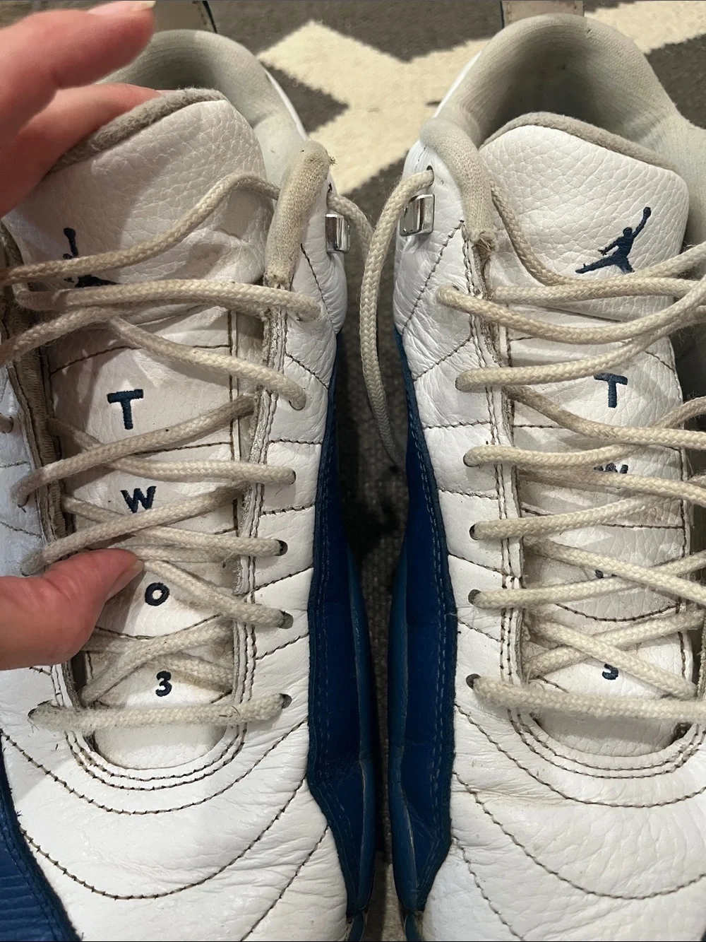 Jordan Golf Shoes - White & Navy